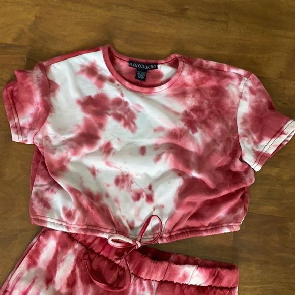 Align collective Top & Shorts set pink tie dye - Picture 3 of 13